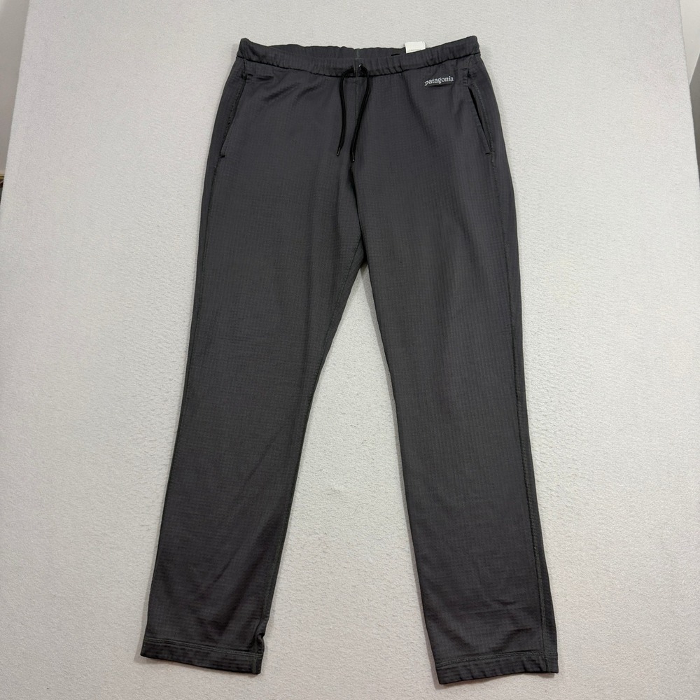 Patagonia R1 Fleec Pants Medium Gray R1 Daily Bottoms 82156 Waffle Knit Active
